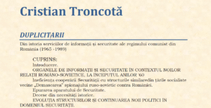 Cristian Troncotă DUPLICITARII