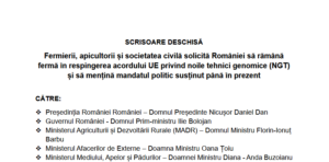 SCRISOARE DESCHISĂ Fermierii, apicultorii și societatea civilă